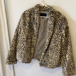 Banana Republic faux fur jacket